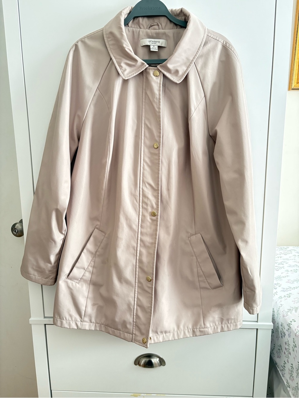 Vintage Liz Claiborne Champagne Rain Jacket size XL
